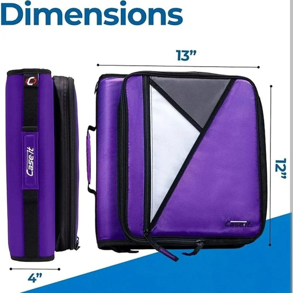 Case-it Purple 3-Ring Binder - NWT